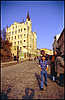 People on Andriivsky Uzviz str.